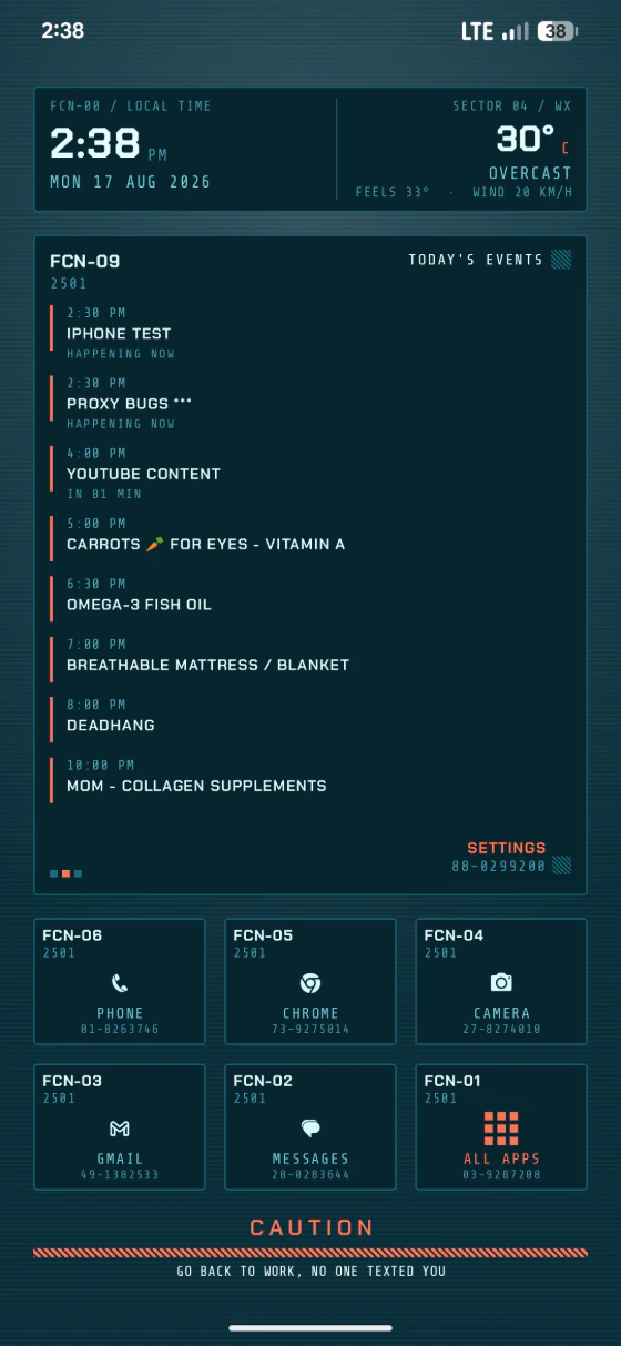 Axo Launcher — the live download readout